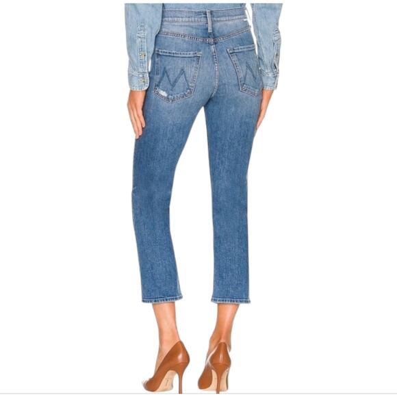 Mother The Pixie Tomcat Crop Jean in Not Cut & Pasted - Picture 3 of 13